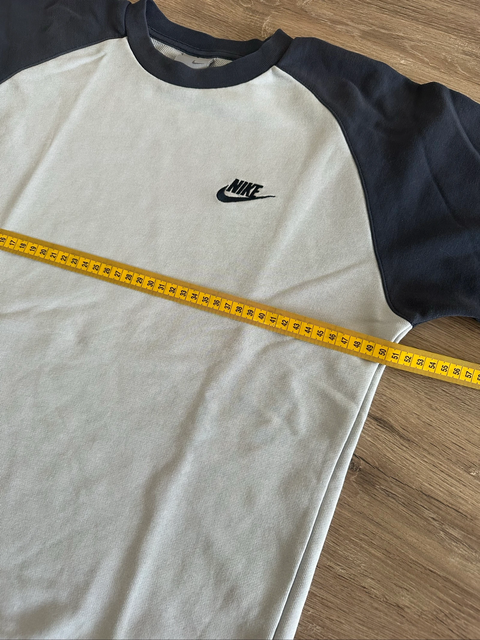 Sweat Nike Vintage bicolore bleu marine et ciel – photo 7